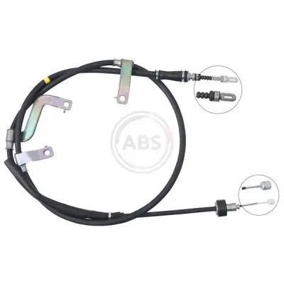 Cable de accionamiento, freno de estacionamiento A.B.S. K17531 Exclusivo